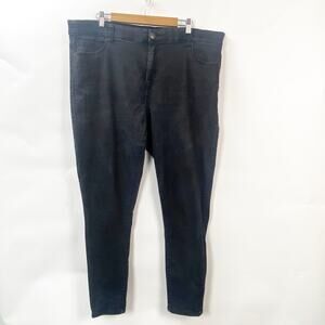 Lularoe 40 24 Plus Womens Black Cotton Blend Mid Rise 5 Pocket Skinny Jeans